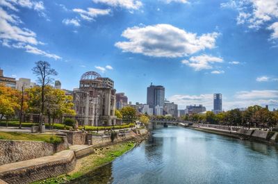 River with buildings in background