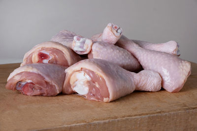 High angle view of human hand on table