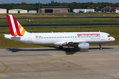 Airplane on airport runway