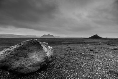 Scenic view of desert against sky