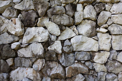 Full frame shot of stone wall