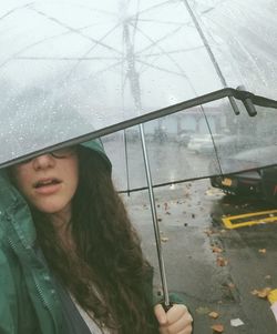 Close-up of young woman