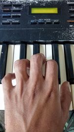 Close-up of human hand