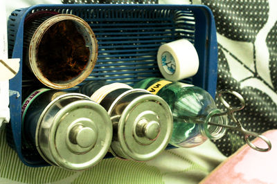 Close-up of food on table