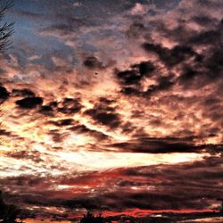 Low angle view of cloudy sky