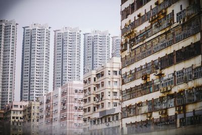 Low angle view of residential buildings