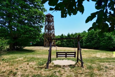 Bench in park