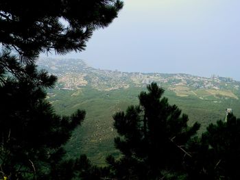 Scenic view of mountains