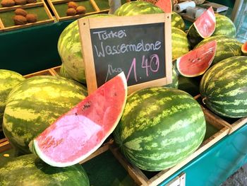 Close-up of fruits for sale in market