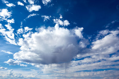 Low angle view of clouds in sky