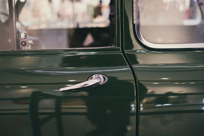 Close-up of car