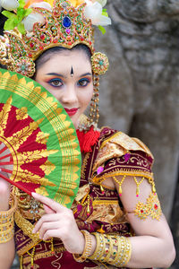 Portrait of woman in traditional clothing