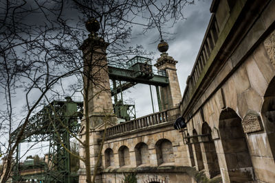 Low angle view of historic building