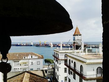 View of boats in sea