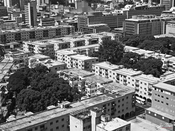 High angle view of cityscape