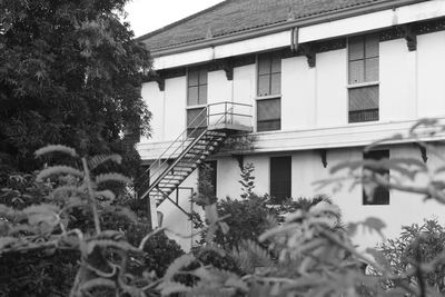 Low angle view of built structure against sky