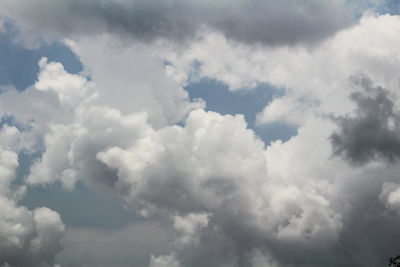 Low angle view of clouds in sky