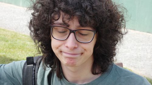 Portrait of smiling young man