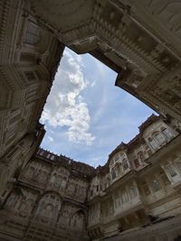 Low angle view of historic building