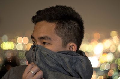 Close-up portrait of boy