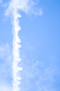 Low angle view of vapor trail in sky