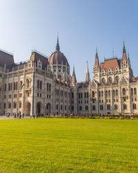 View of historical building against clear sky