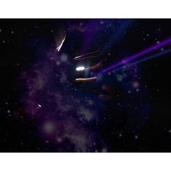 View of illuminated blurred lights