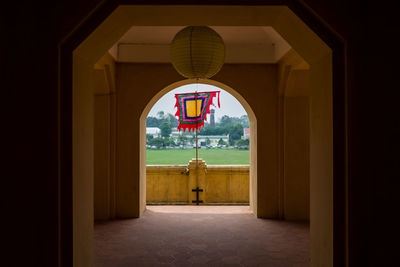 Entrance of building