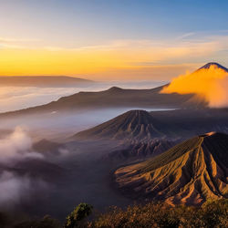 Dawn over the mountains. mountain peak at dawn. sunrise in mountains. mountain sunrise landscape