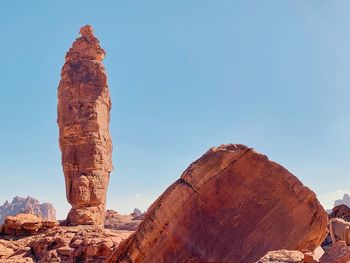 Rock formations against sky