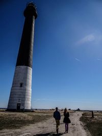 Lighthouse against clear sky