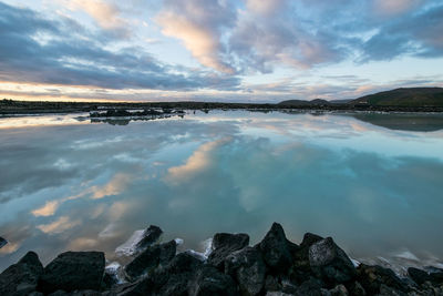 Panoramic view of sea against sky
