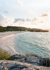 Scenic view of sea against sky