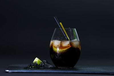Close-up of coffee on table