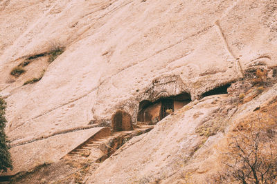 Rock formations on land