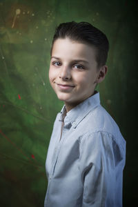 Portrait of young man looking away