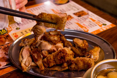 Fried chicken on plate