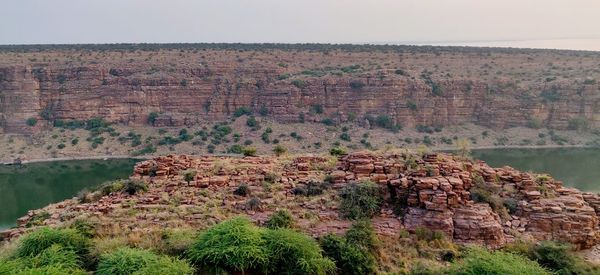 Rock formations at gandikota - canyon