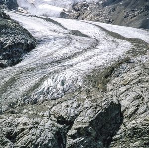 Full frame shot of water flowing through rocks