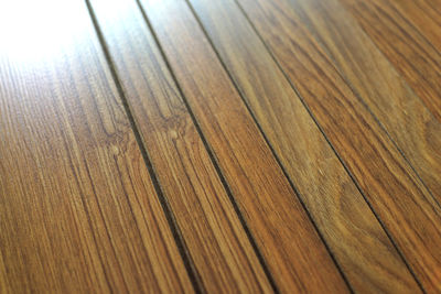 Full frame shot of wooden table