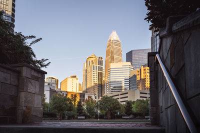 Low angle view of buildings against sky