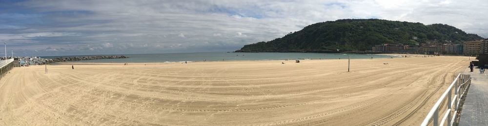 Panoramic view of beach against sky