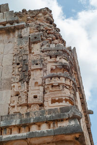 Low angle view of historical building against sky