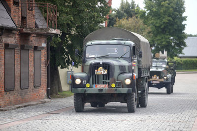 Car parked on street in city