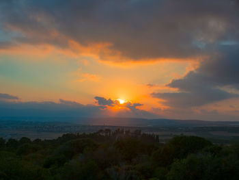 Scenic view of sunset