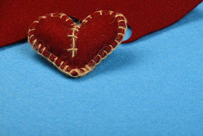 Close-up of heart shape decorations