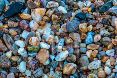 Full frame shot of pebbles