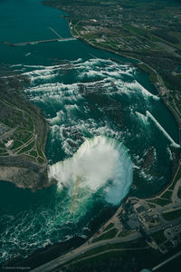 Aerial view of sea