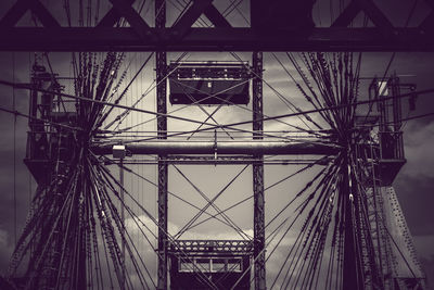 Low angle view of bridge against sky