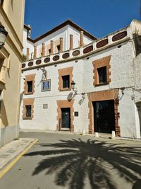 Low angle view of building against sky